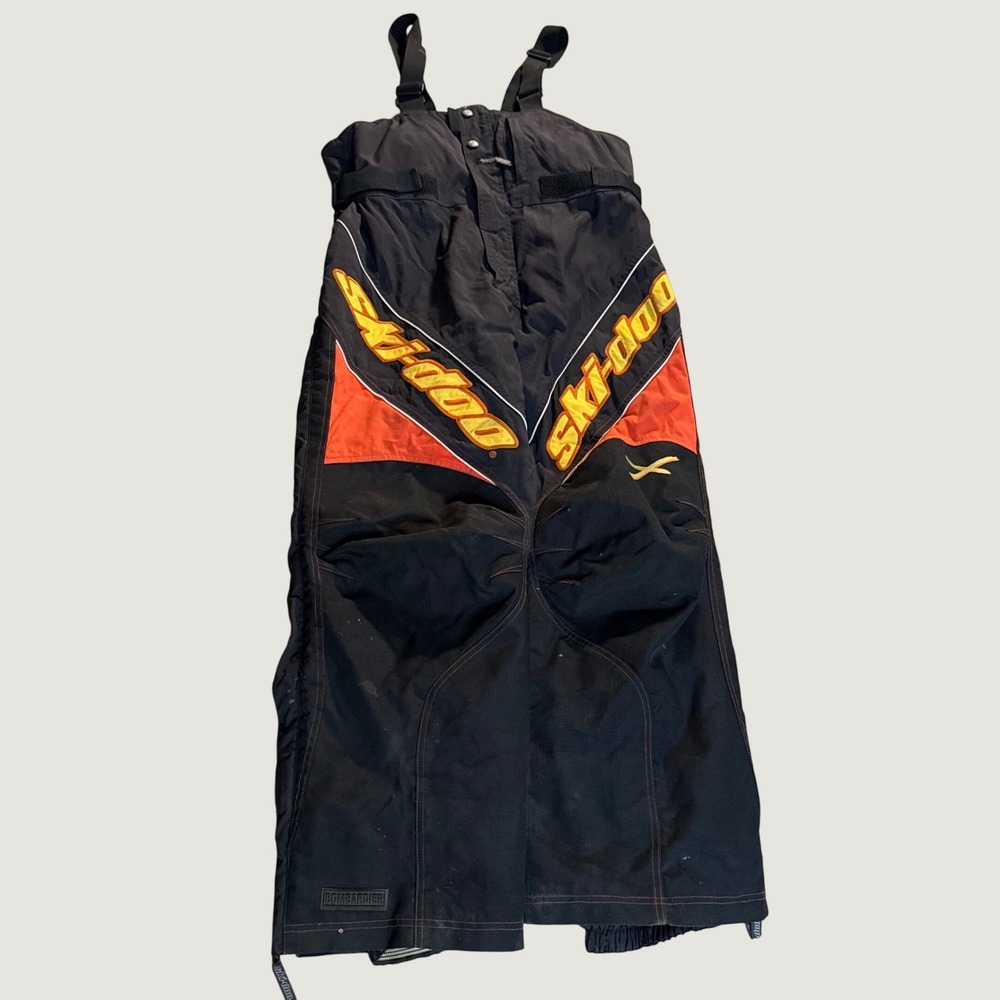 Vintage Ski-Doo Bombardier Snowmobile Bibs Snow Pants Size L